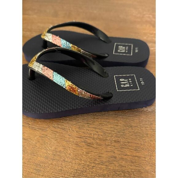 New Gap glitter flip flop size 10-11T - Picture 2 of 4